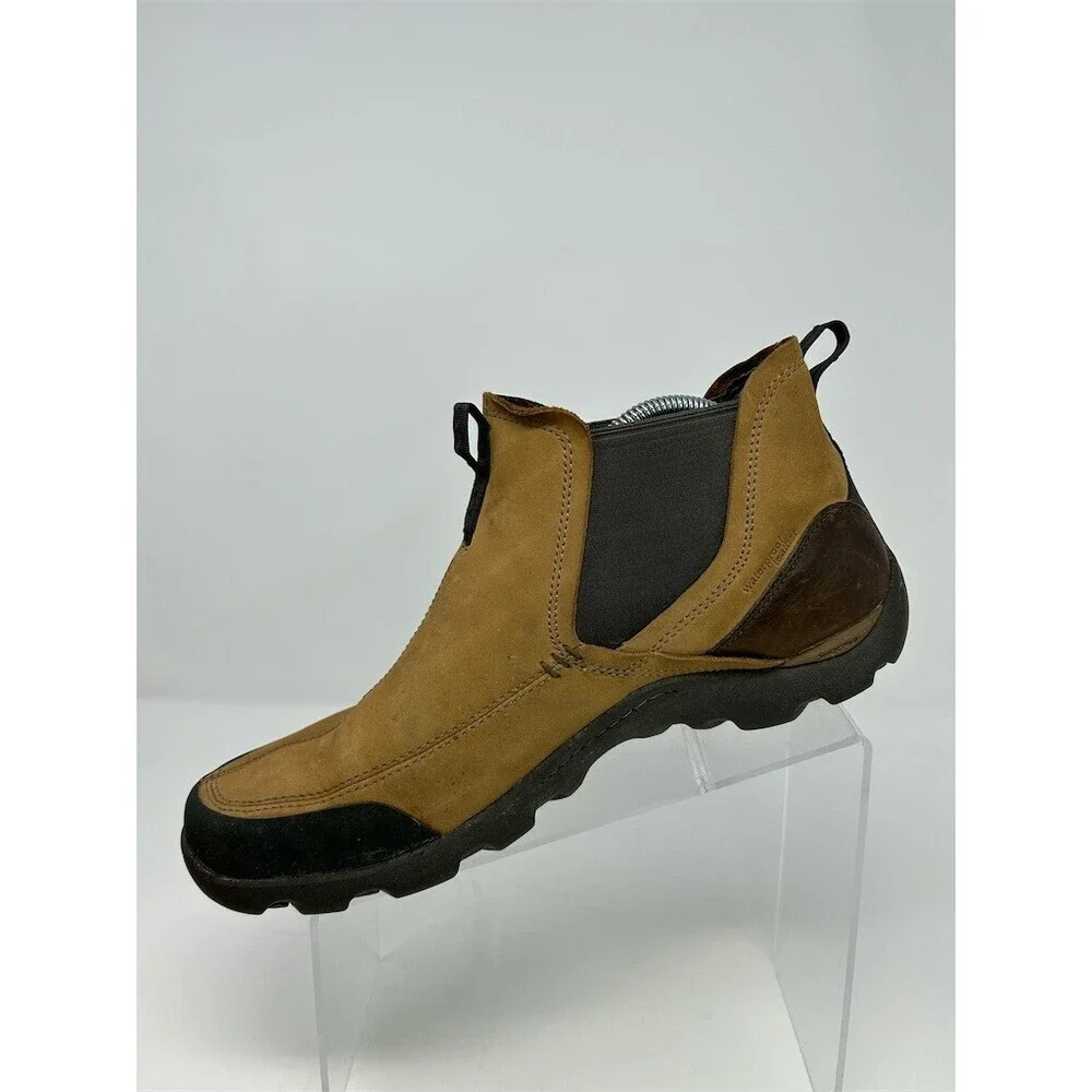 Teva Men's Chelsea Pull-On Boots Brown Waterproof Rugged Sole Outdoor Size 10.5